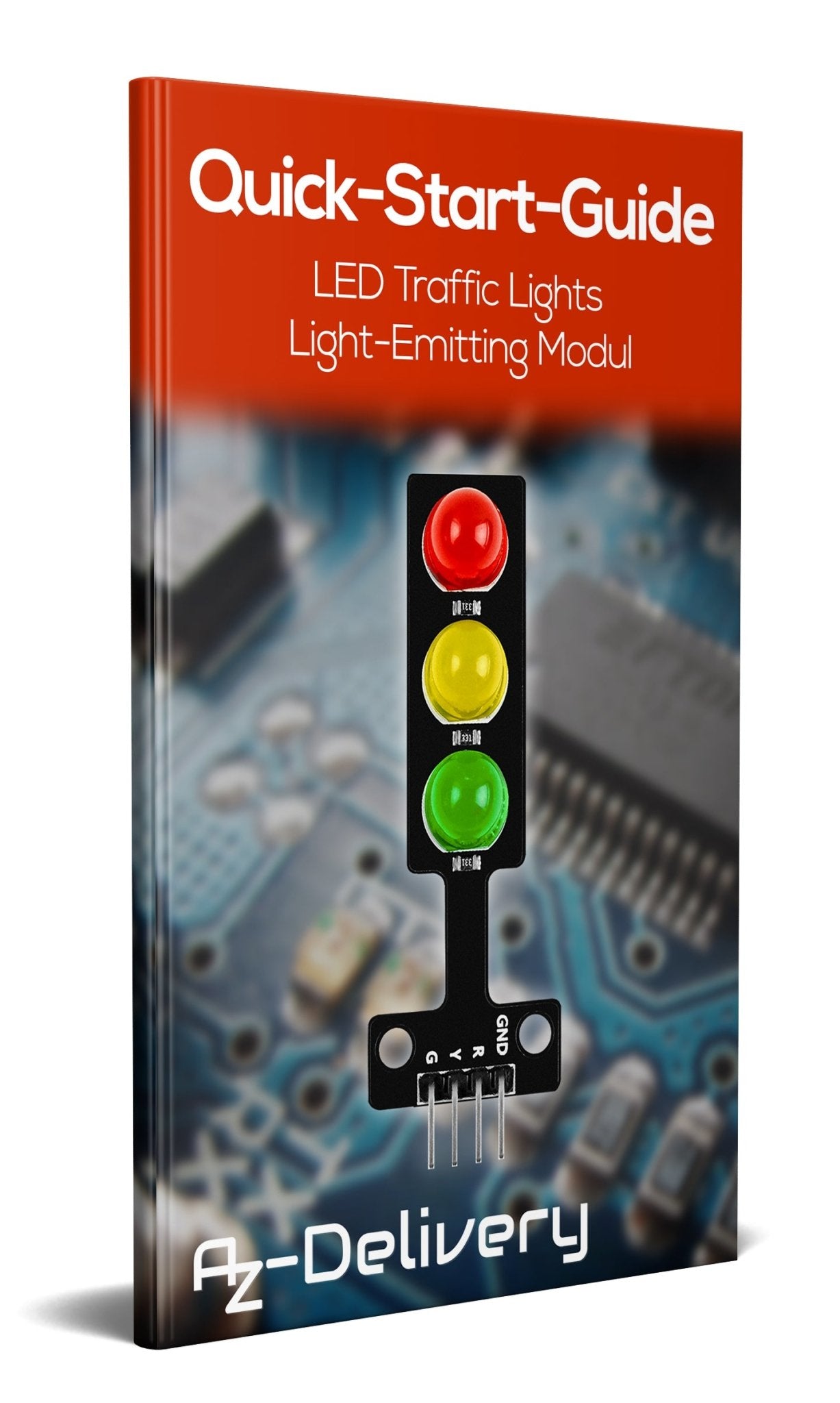 LED traffic light module compatible with Arduino