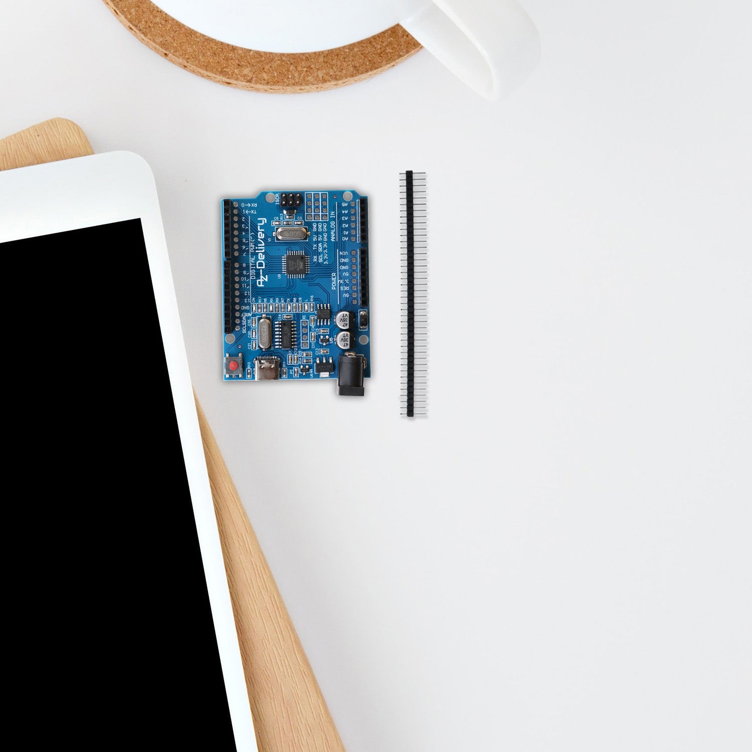 Microcontroller board AZ-ATmega328 board with USB-C connection