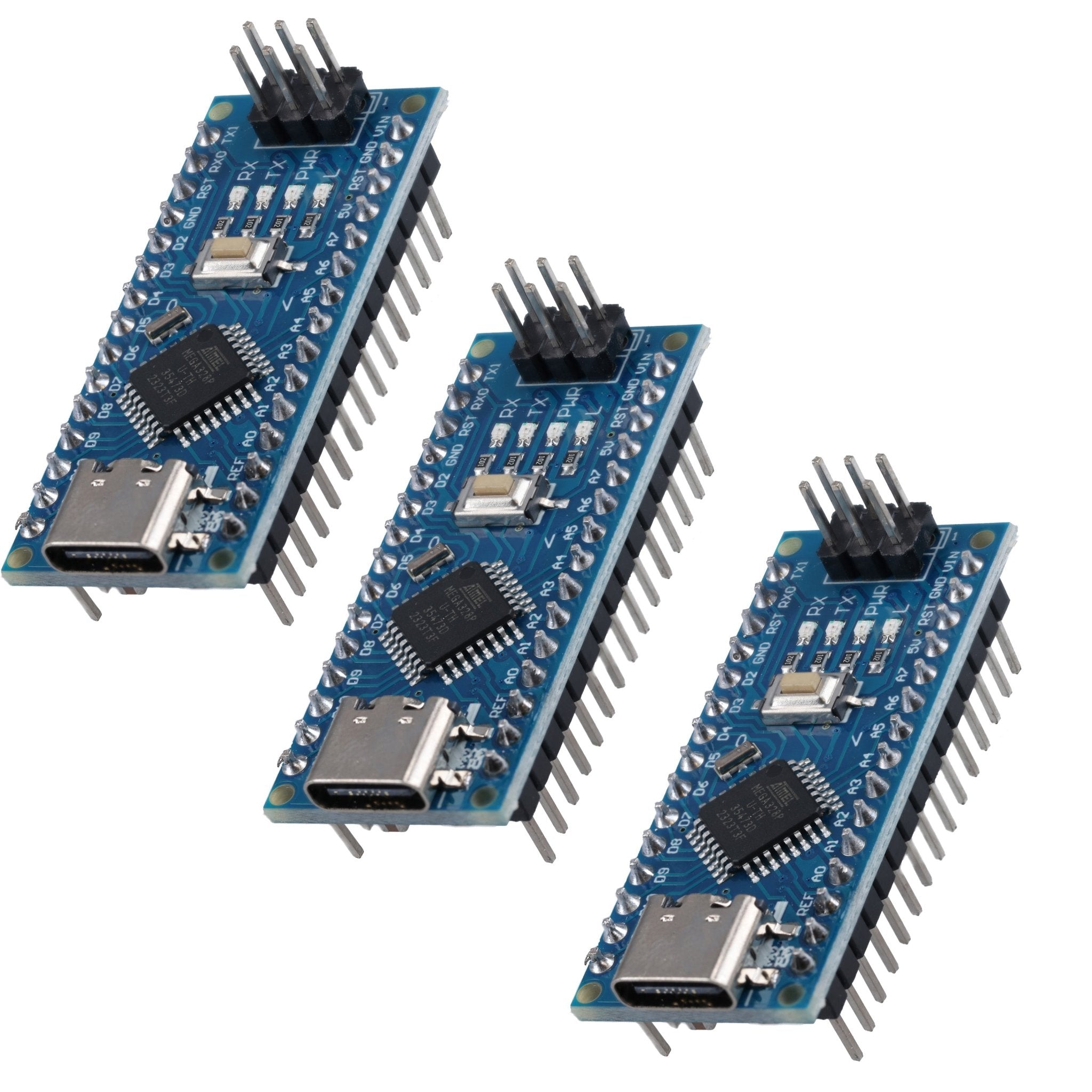 AZ - Nano V3 - Board mit USB - C Anschluss mit Atmega328 CH340 fertig verlötete, verbesserte Version - AZ - Delivery