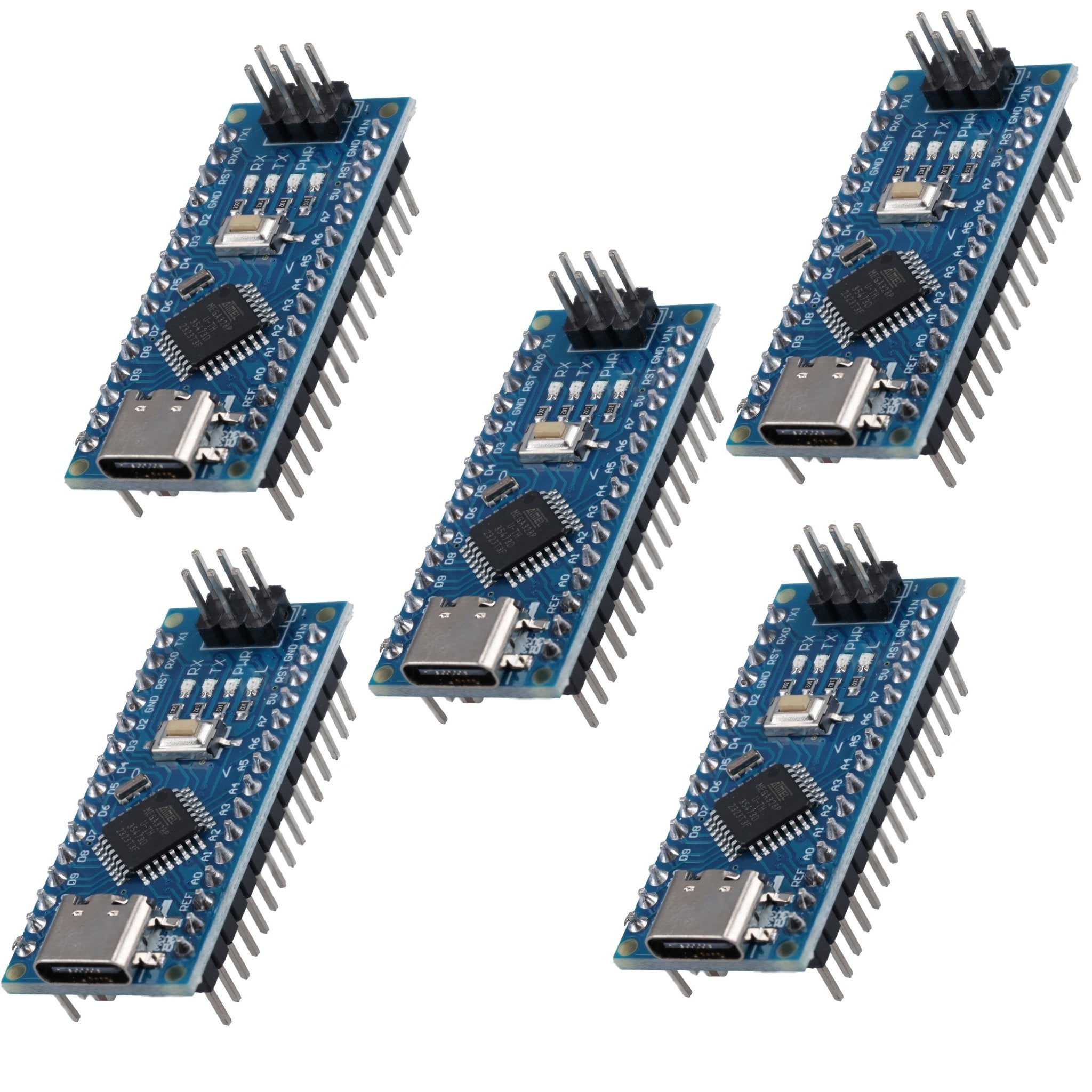 AZ - Nano V3 - Board mit USB - C Anschluss mit Atmega328 CH340 fertig verlötete, verbesserte Version - AZ - Delivery