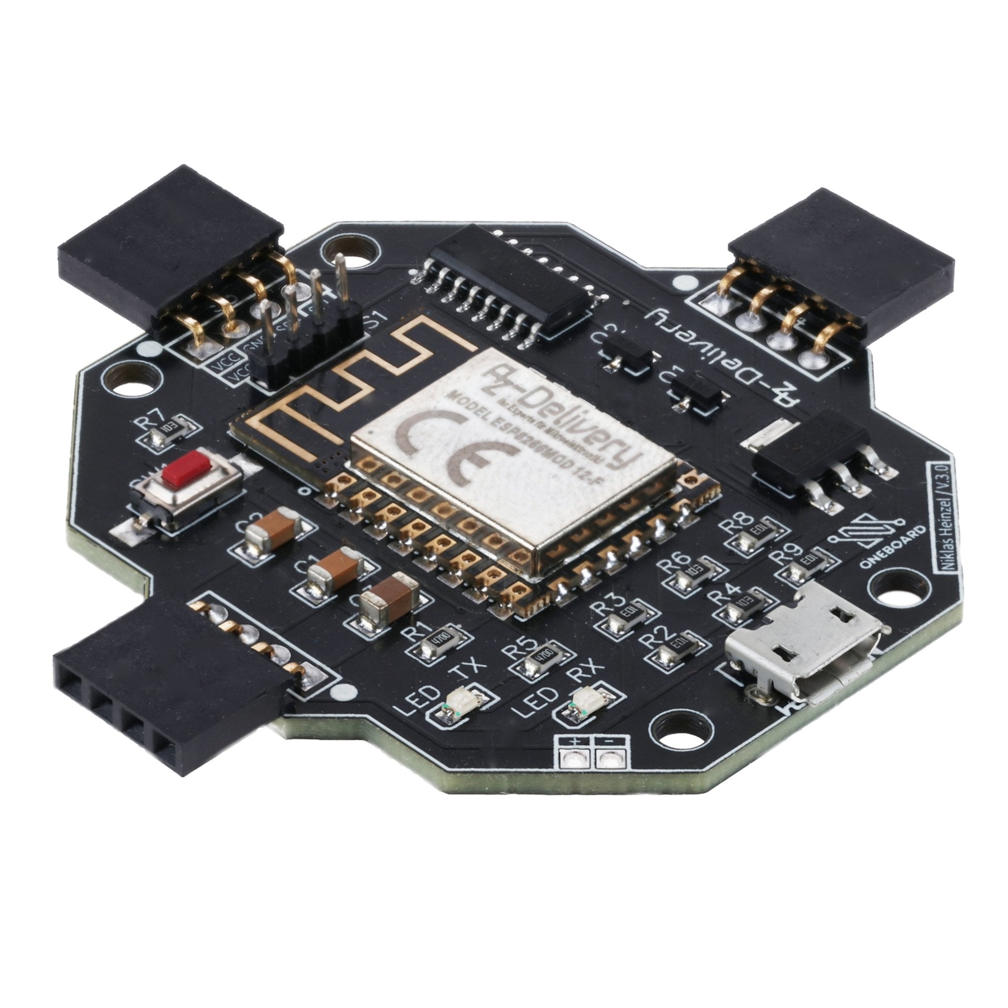 AZ - ONEBoard Entwicklungsboard inklusive Extensionboards SHT30, BH1750 & SGP30 - AZ - Delivery