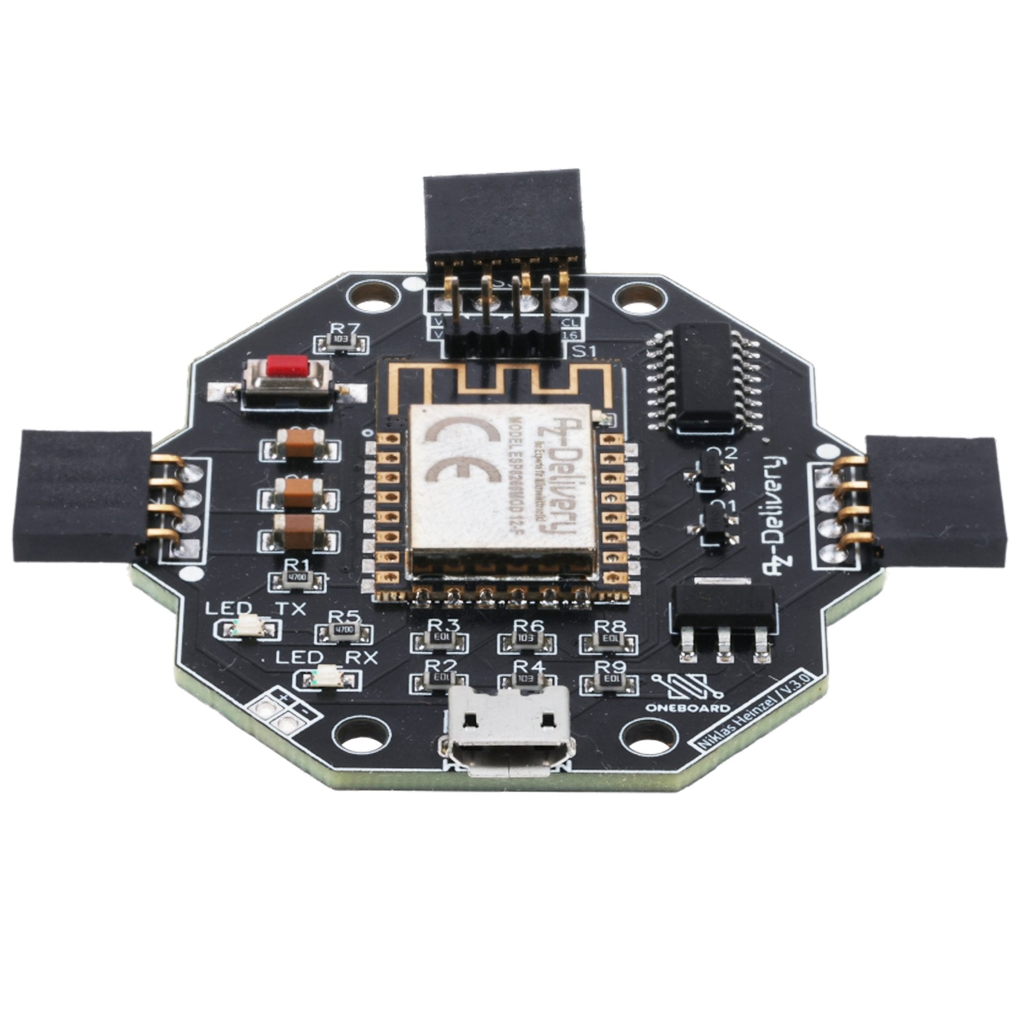 AZ - ONEBoard Entwicklungsboard inklusive Extensionboards SHT30, BH1750 & SGP30 - AZ - Delivery