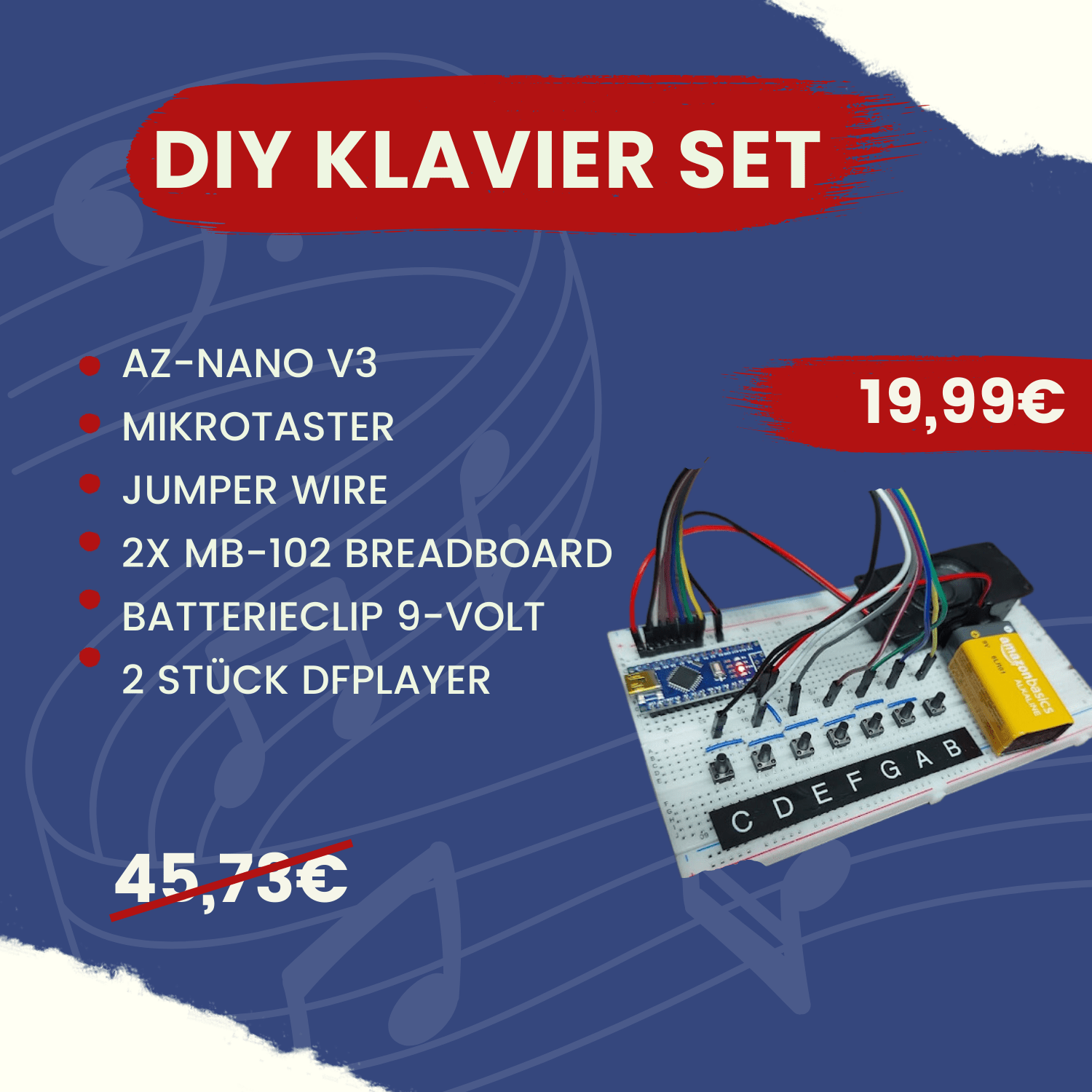 DIY Elektronisches Klavier zum Selberbauen | mit Montageanleitung - AZ - Delivery