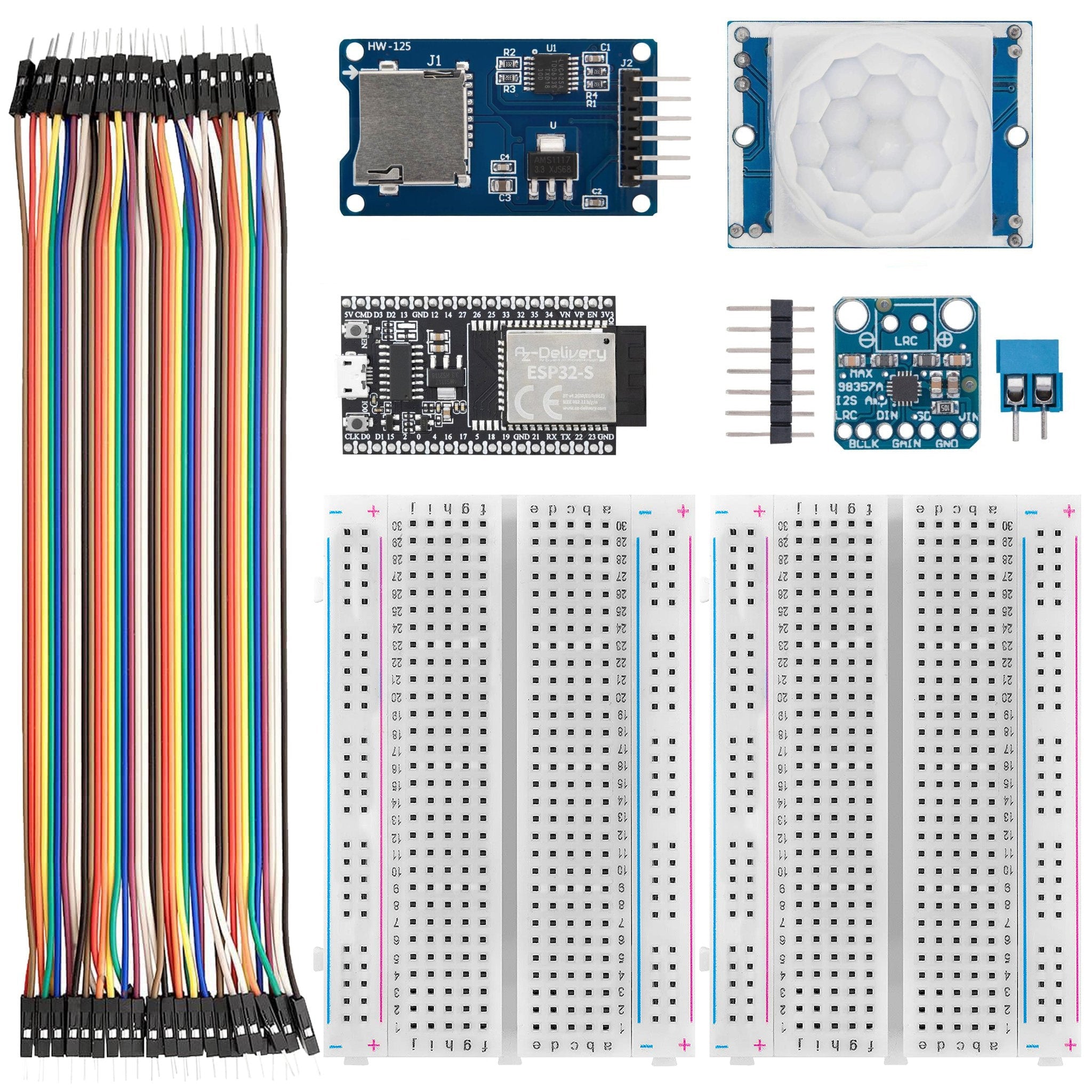 EchoTrap DIY Kit - Bewegungsaktivierter Audio - Streich & Benachrichtigungs - Player mit Anwesenheitskontrolle | Projektset zum selber bauen inkl. Anleitung - AZ - Delivery