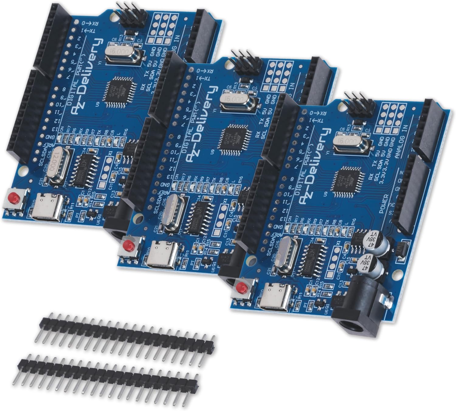 Mikrocontroller Board AZ - ATmega328 - Board mit USB - C Anschluss - AZ - Delivery