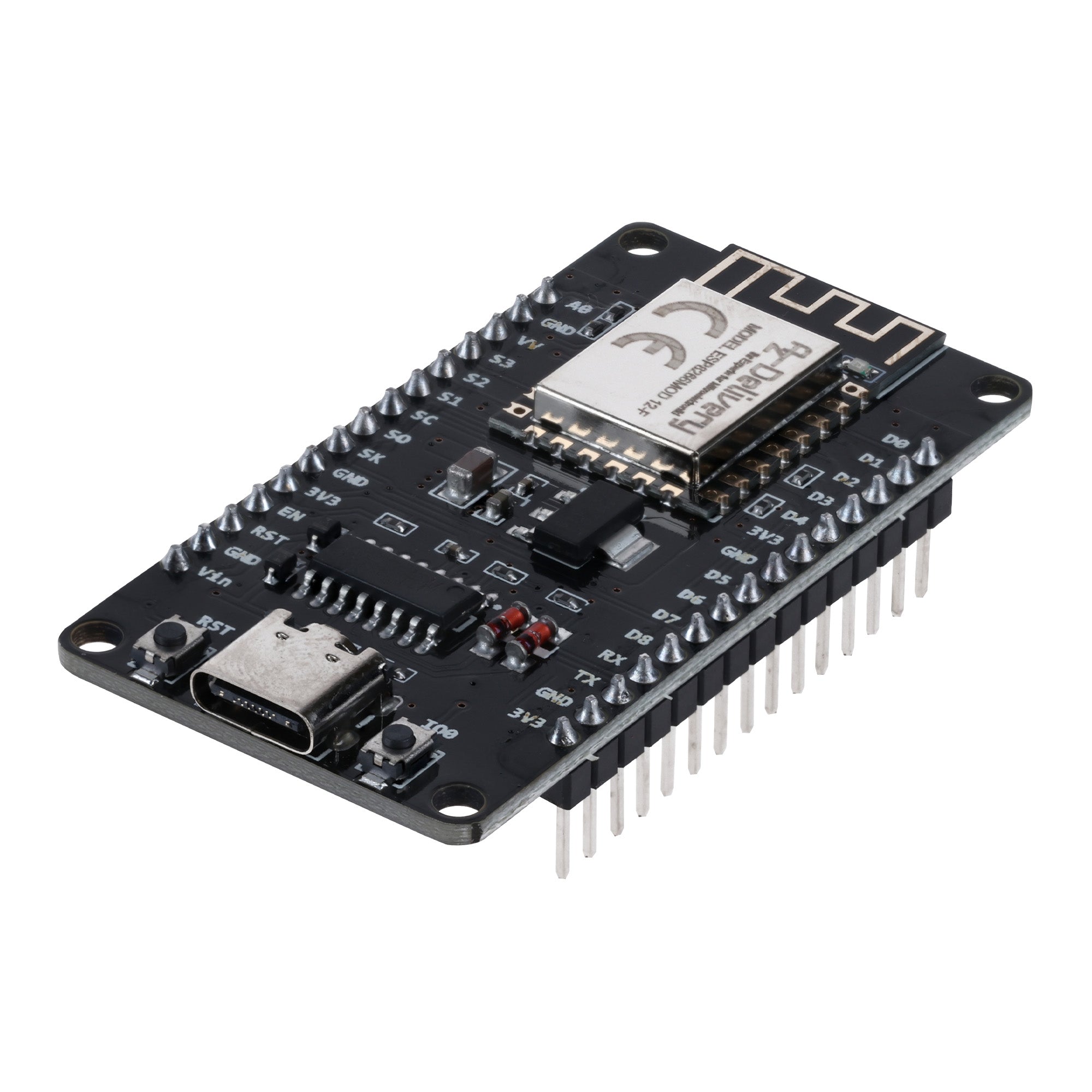 NodeMCU Lolin V3 Module ESP8266 ESP - 12F WiFi mit USB - C Anschluss WiFi Development Board mit CH340 kompatibel mit Arduino - AZ - Delivery