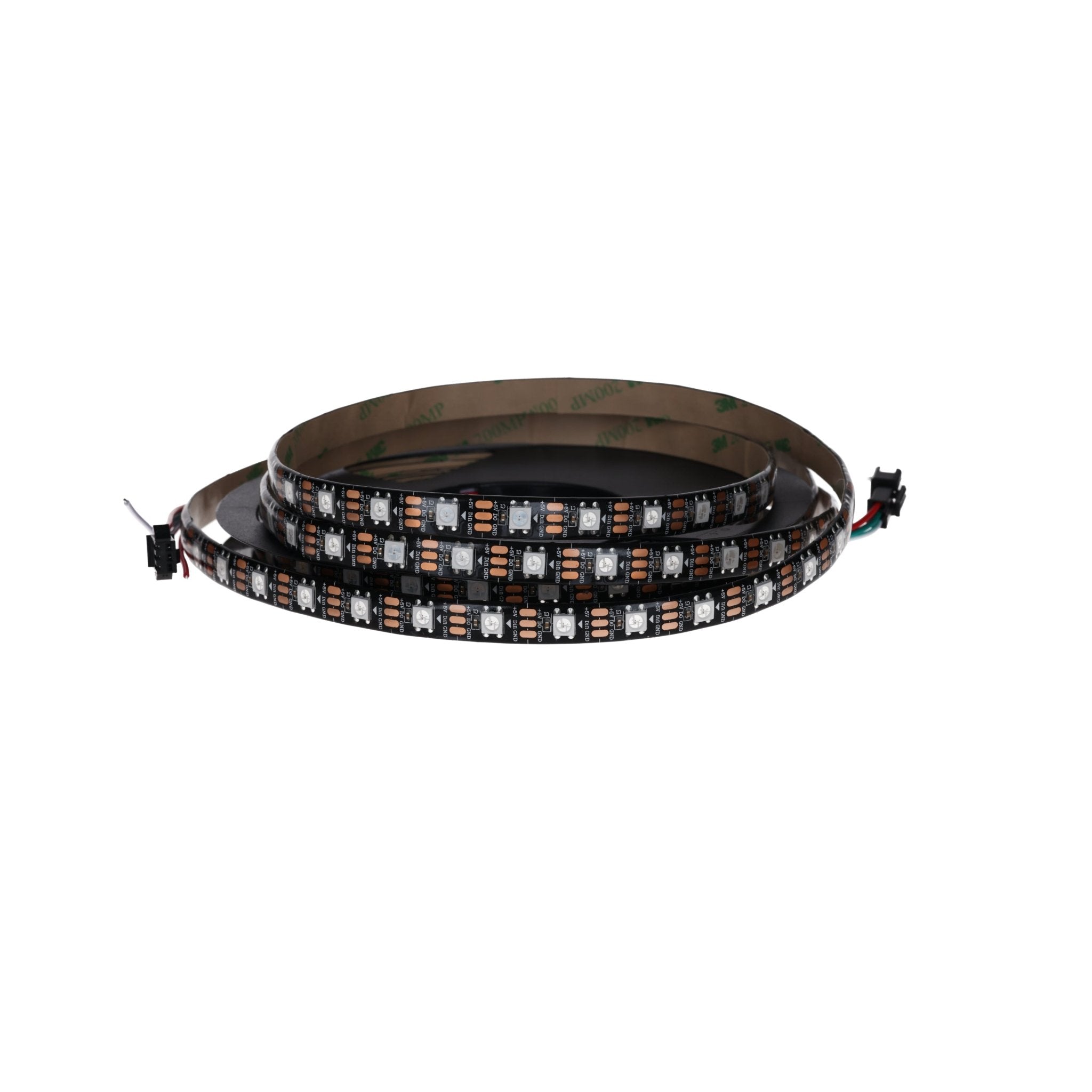 WS2812B 60 LEDs/m 60 Pixels/m LED Strip RGB adressierbarer LED Streifen mit 5050 SMD LEDs IP65 Schwarz Wasserdicht Staubdicht - AZ - Delivery