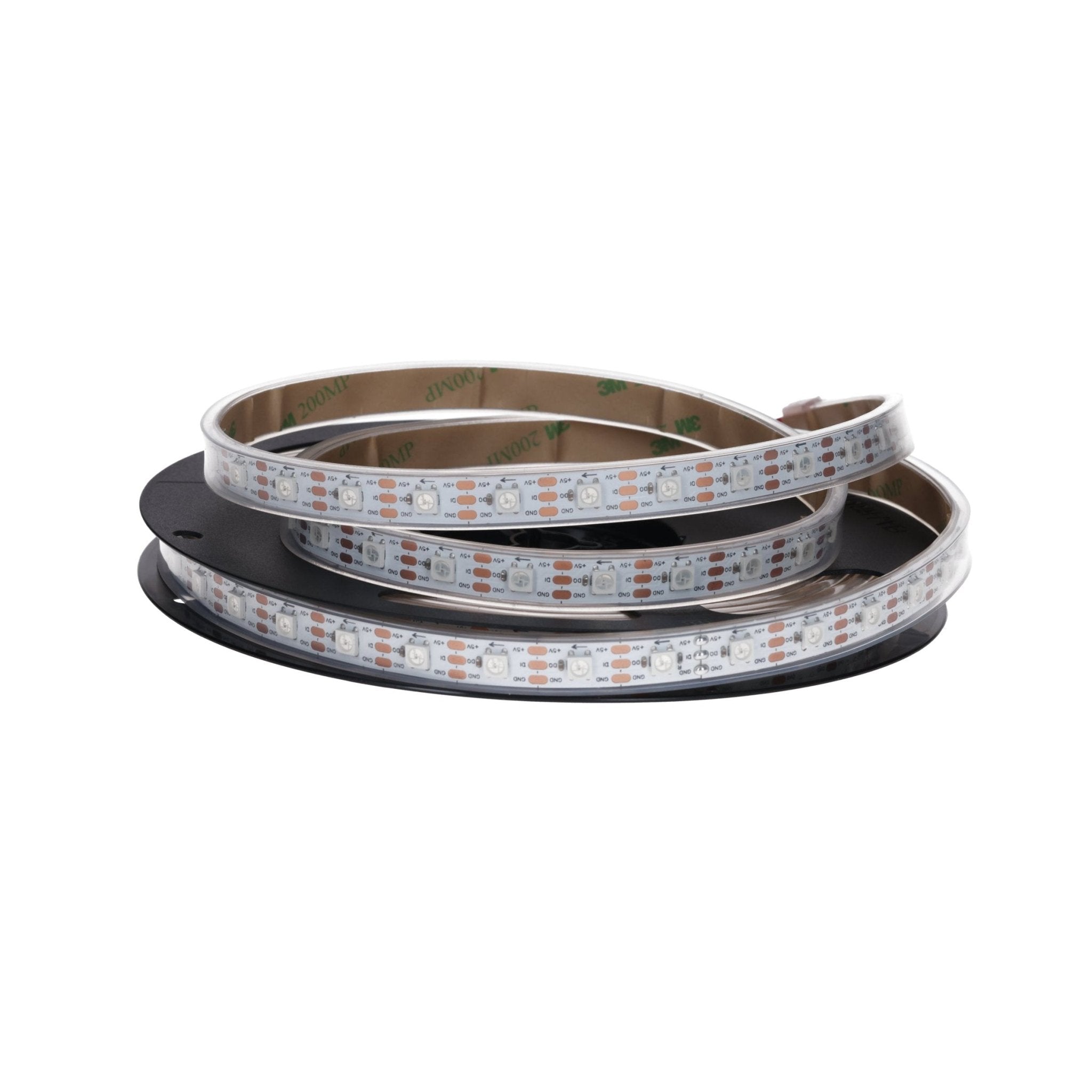 WS2812B 60 LEDs/m 60 Pixels/m LED Strip RGB adressierbarer LED Streifen mit 5050 SMD LEDs IP66 Schwarz Wasserdicht Staubdicht - AZ - Delivery