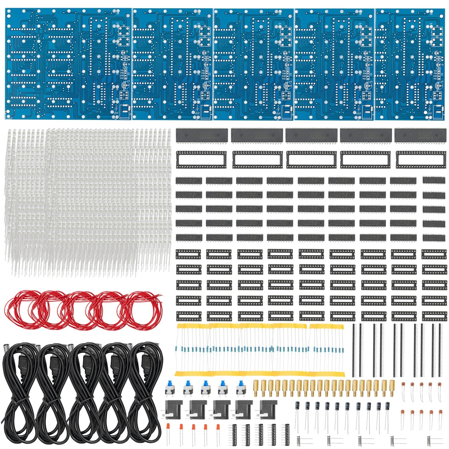 3D LED Cube 8x8x8 Lichtmatrix cube kit for soldering