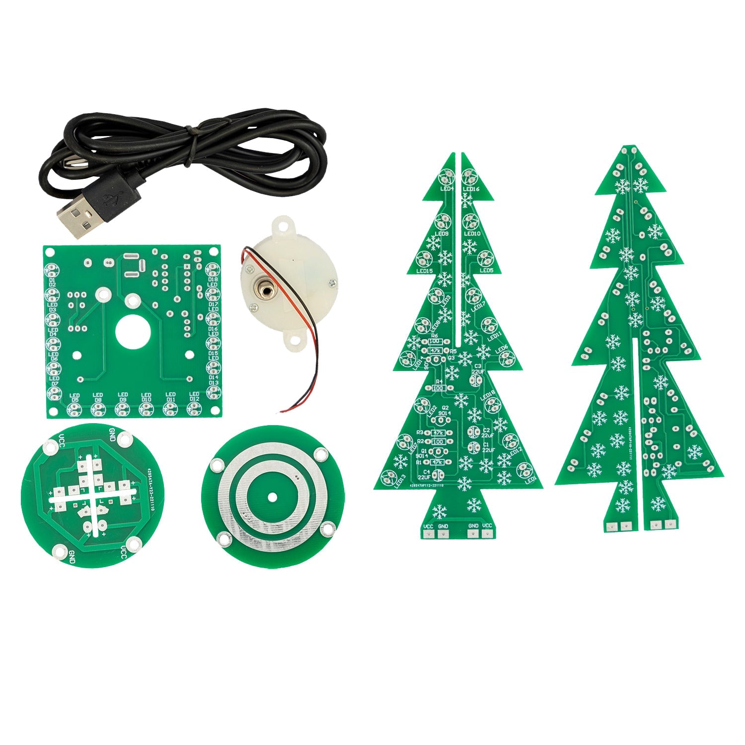 DIY LED Weihnachtsbaum Kit Weihnachtsbaum Elektronik Bausatz zum Löte